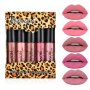 5PCS Long-lasting Matte Rose Lip Gloss - Perfect For Ladies Beauty And Special Occasions Valentine's Day Gifts