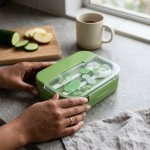 3 Compartment Bpa Free Microwave Bento Lunch Box