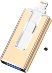 2TB 4-IN-1 USB Flash Drive - Compatible With Iphone/android/pc - Gold
