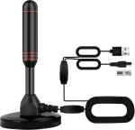 Portable HD Tv Antennas - With 2 Amplifier Signal Booster Support 4K