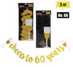 3M Party Banner Milestone NO-60 Marketplace Brits Bros