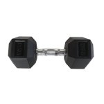 12.5KG Rubber Hex Dumbbell