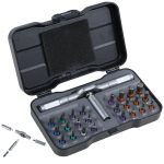Sunhzmckp 24 In 1 Magnetic Ratchet Screwdriver Set S2 Steel Precision Bits With Detachable T Handle Portable Precision Repair To