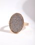Goldair Gold Oval Glitter Paper Ring - M/l