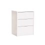 - Ruzeiza 3 Drawer Pedestal - White