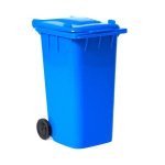 New Plastic Rubbish Bin – Wheelie Bin 240L – Blue- REC005BE