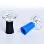 Large Silicon Bowl With Glass Top For Hookah