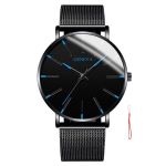 Geneva Men's Minimalist Business Watch - Mesh-strap Quartz Watch