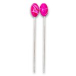 Hair Pin With Marble Top 2 Piece