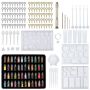 Epoxy Resin Mold For Diy Jewelry Crystal Bracelet Pendant Glitter Kit