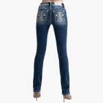 E Women's Aztec Totem Mid Rise Skinny Jeans Med Vintage - 42