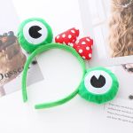 Cieher Frog Headband Green Spa Headband Frog Eye Headband Mouse Ears Headband Spa Headbands Makeup Headband Skincare Headbands F