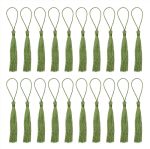 Tupalizy MINI Silky Handmade Soft Flossy Bookmark Tassels With Cord Loop For Keychain Earring Jewelry Making Souvenir Graduation