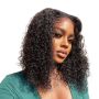 13X4 Water Wave Lace Front Wig Human Hair 20 Inch Deep Curly Wet And Wavy
