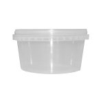 Plastic Clear Tub With Tamper Proof Lid 70ML