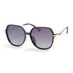 Black Patterned Temple Frame Sunglasses