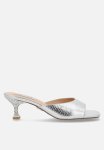 Alayah Mule Heel - Silver