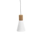 V Cork Ceramic Pendant Light White