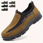 Men's Casual Non Slip Loafers Breathable Slip On Comfy Shoes For Men's Outdoor Casual Activities Middle Aged Men's Footwear