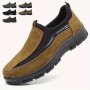 Men's Casual Non Slip Loafers Breathable Slip On Comfy Shoes For Men's Outdoor Casual Activities Middle Aged Men's Footwear