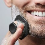 Men's Silicone Face Scrubber - Gentle Exfoliator Pad & Massager For Deep Cleansing And Dead Skin Removal Fragrance-free Personal