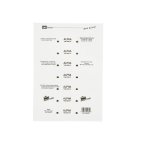 SFS-55MM Alpha Adhesive Tab – White