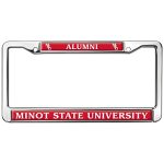 Minot State University Alumni Logo Full Size Standard License Plate Metal Frame