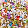 100pcs/set Acrylic Star & Moon Beads 4x7mm Colorful Decorative Bead Charms For DIY Bracelets Jewelry Making Assorted Shapes And Colors