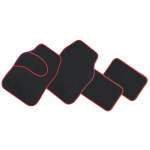 4 Piece Anti-slip Carpet Car Mat - Grey