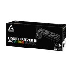 Arctic Liquid Freezer III 360 Argb 360MM Radiator Argb Fans Pre-applied MX-6 Intel & Amd Compatible – New