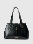 Riley Retro Lock Tote Bag - 0 Black