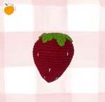 Strawberry - Bright Strawberry Soft Toy Teddy No Hanging Loop
