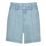 Paperbag Denim Shorts