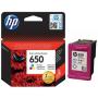 HP 650 Cyan Magenta Yellow Printer Ink Cartridge Original CZ102AK Single-pack