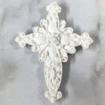 White Resin Cross Elizabeth