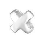 A210-C3063 - 925 Sterling Silver Crossed Knot Charm European Charm Bead
