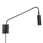 Hilton Bedside LED Wall Light Metal Black Or Brass - Black