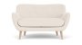 Herman 2 Seater Couch Maya Cream Oak Soap Legs - Maya Cream