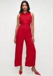 Superbalist Collared Barrel Leg Jumpsuit - Red