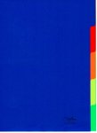 Treeline A4 Pvc 5 Tab Plain Rainbow