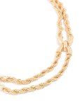 Goldair Gold Twisted Chain Layered Necklace