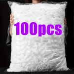 100PCS Food Grade Disposable Plastic Wrap Covers - Perfect For Leftovers Fruits & More - Ideal For Home Picnics Bbqs & Restauran