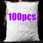 100pcs Food Grade Disposable Plastic Wrap Covers - Perfect For Leftovers Fruits & More - Ideal For Home Picnics BBQs & Restaurants