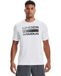 Under Armour Mens Team Issue Wordmark Short Sleeves T-Shirt In White - White 5XL