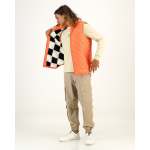 Sleeveless Puffer Jacket In Orange - M