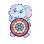 Elephant Dartboard Game For Children Play Games Kids Dartboard Sticky Balls