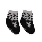 Socks For Girls 6-12 Months - Black Cow T-strap
