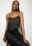Fringe Crop Shell - Black