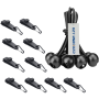 Tent Clip Fastener Kit Tarp Clips With Ball Bungee Cords