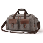 Canvas Duffle Bag For Travel Carry-on Bag - Gray
